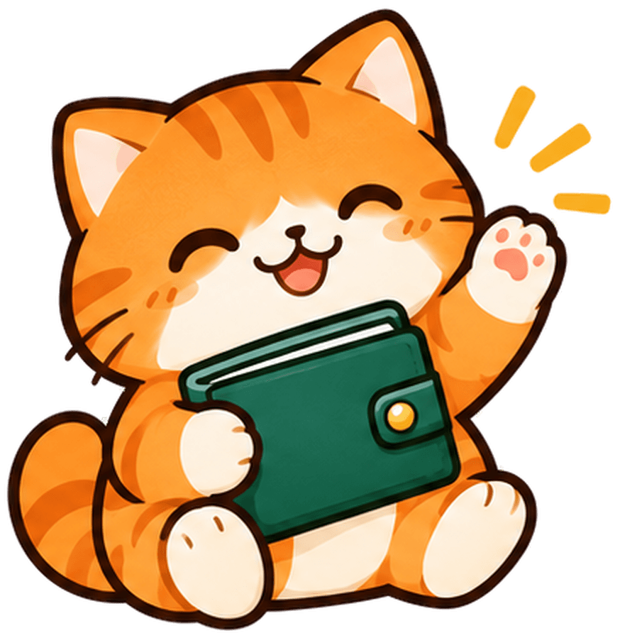 Oyen pegang dompet